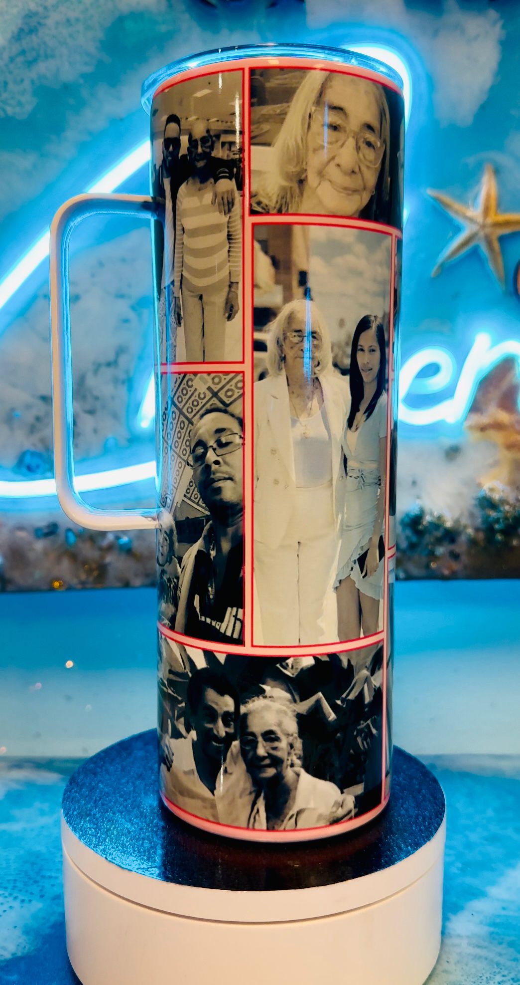 Vaso de 20 onzas con asa