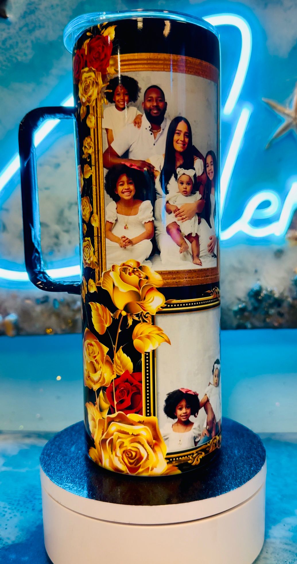 Vaso de 20 onzas con asa