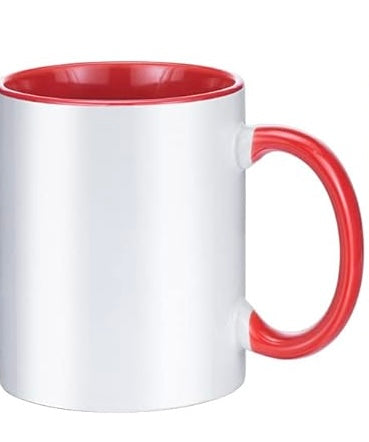 Tazas con detalles coloridos, impresión por ambos lados, 11 oz, personalizables